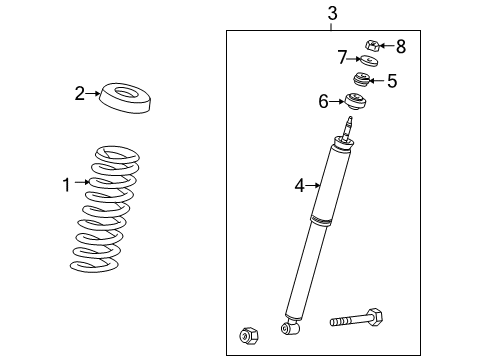 2005 Chrysler Crossfire Shocks & Components - Rear Diagram