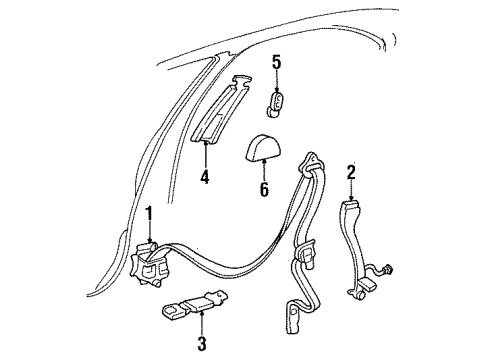 1999 Dodge Stratus Front Seat Belts Diagram