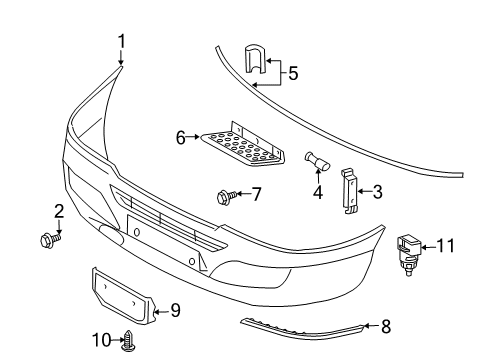 2004 Dodge Sprinter 3500 Front Bumper Diagram