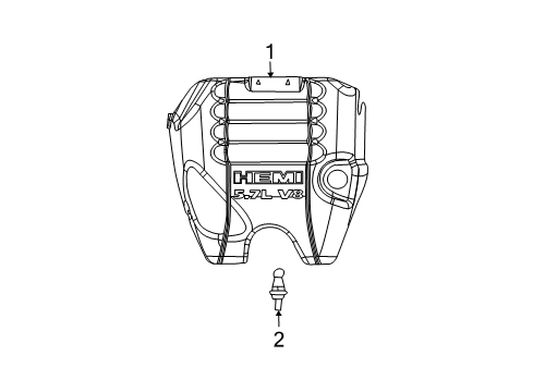 2011 Ram 1500 Engine Appearance Cover Diagram