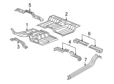 2010 Dodge Ram 2500 Cab - Floor Diagram 2 - Thumbnail