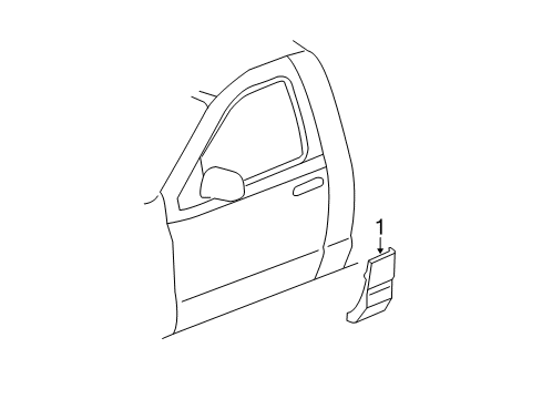 2006 Dodge Ram 1500 Exterior Trim - Cab Diagram 2 - Thumbnail