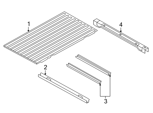 2017 Ram 2500 Pick Up Box - Floor Diagram 2 - Thumbnail