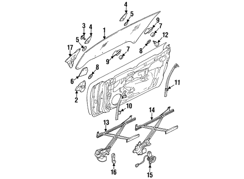 1999 Dodge Avenger Front Door Diagram