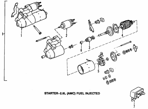 1986 Jeep Cherokee Starter Diagram