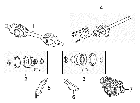 2022 Dodge Charger Carrier & Front Axles Diagram