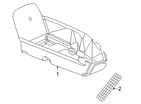 2006 Dodge Viper Interior Trim - Pillars, Rocker & Floor Diagram