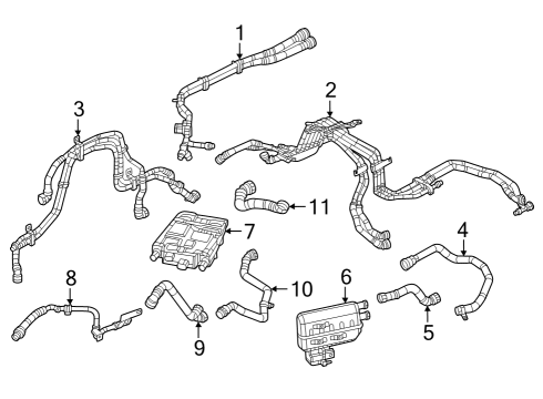 2025 Jeep Grand Cherokee Hoses, Lines & Pipes Diagram
