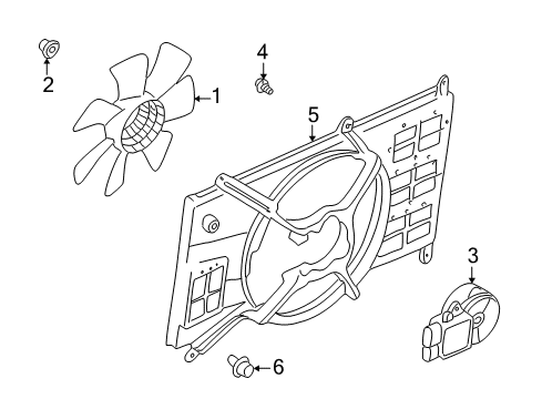 2002 Chrysler Sebring Cooling System, Radiator, Water Pump, Cooling Fan Diagram 2 - Thumbnail