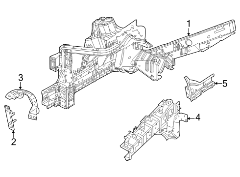 2025 Jeep Grand Cherokee Structural Components & Rails Diagram 2 - Thumbnail