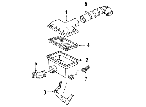 1984 Chrysler New Yorker Air Inlet Diagram 2 - Thumbnail