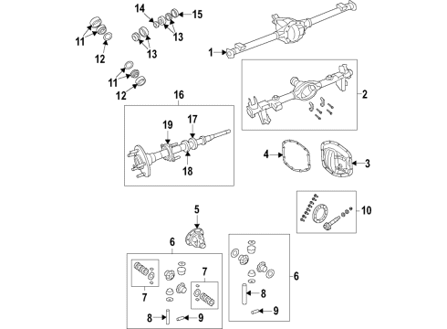 2025 Jeep Wrangler Rear Axle, Differential, Propeller Shaft Diagram