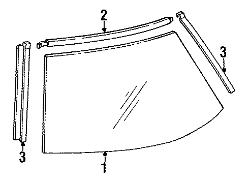 1992 Chrysler Imperial Reveal Moldings Diagram