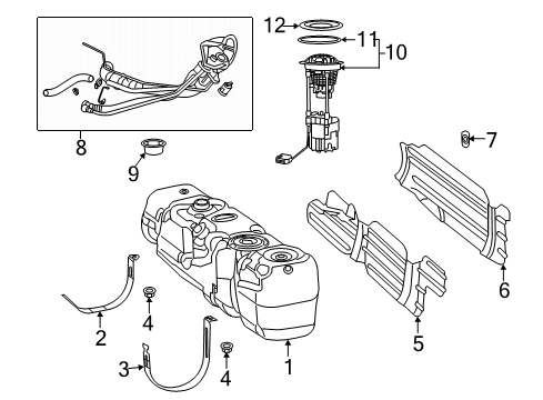 2023 Ram 3500 Fuel System Components Diagram 2 - Thumbnail