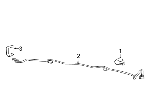 2023 Dodge Durango Electrical Components - Rear Bumper Diagram