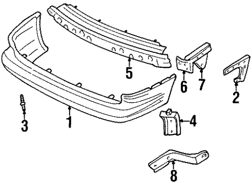 2000 Dodge Grand Caravan Rear Bumper Diagram