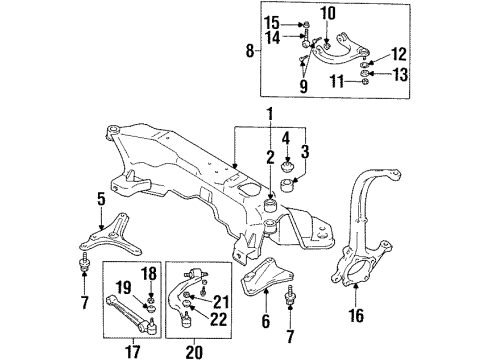 1997 Chrysler Sebring Front Suspension, Control Arm, Stabilizer Bar Diagram 2 - Thumbnail