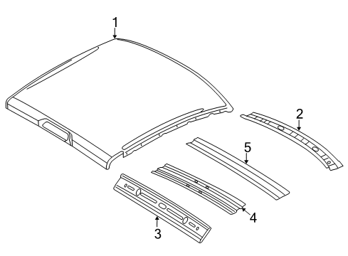 2017 Ram 3500 Roof & Components Diagram 1 - Thumbnail