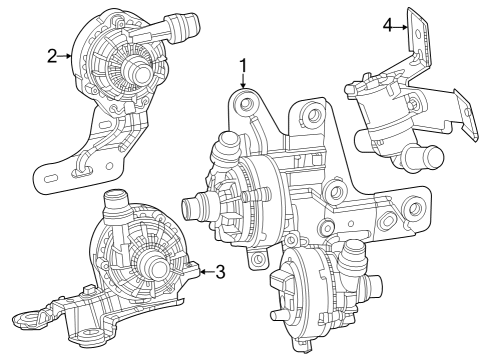 2024 Jeep Grand Cherokee Battery, Cooling System, Hybrid Components Diagram 3 - Thumbnail