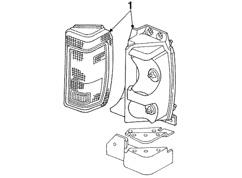 1989 Dodge Caravan Combination Lamps Diagram