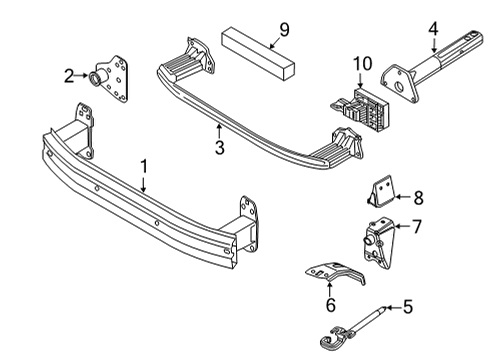 2021 Jeep Renegade Bumper & Components - Front Diagram 3 - Thumbnail
