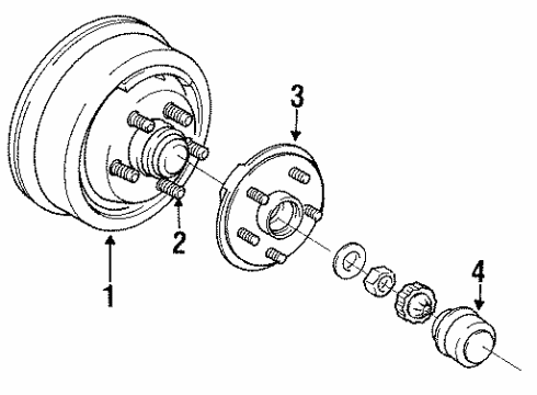 1994 Dodge Intrepid Rear Brakes Diagram 2 - Thumbnail