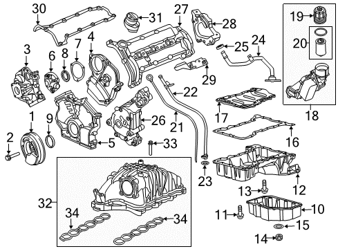 2019 Ram 1500 Classic Engine Parts & Mounts, Timing, Lubrication System Diagram 1 - Thumbnail