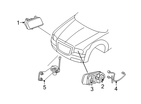 2010 Dodge Charger Headlamps Diagram