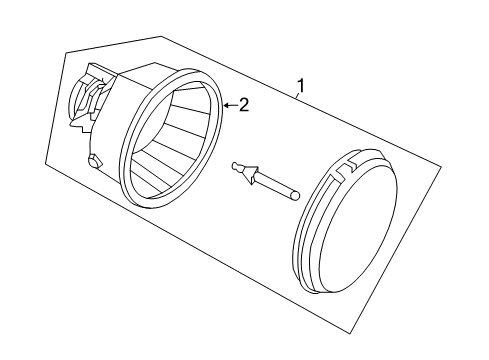 2017 Jeep Wrangler Front Lamps - Fog Lamps Diagram 2 - Thumbnail