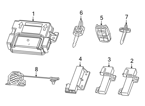 2022 Ram 3500 Keyless Entry Components Diagram
