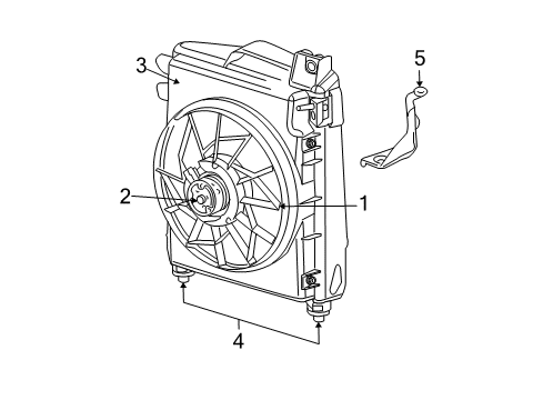 2006 Dodge Ram 1500 A/C Condenser Fan Diagram
