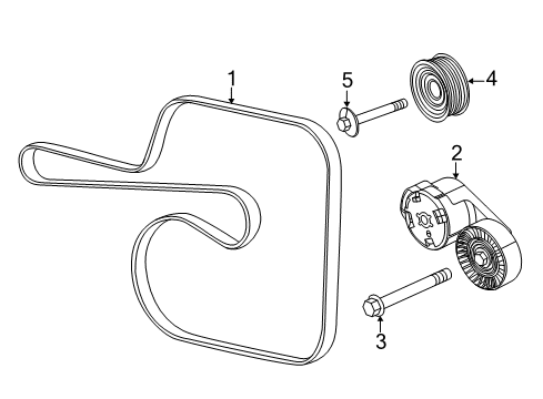 2013 Jeep Grand Cherokee Belts & Pulleys, Cooling Diagram 3 - Thumbnail