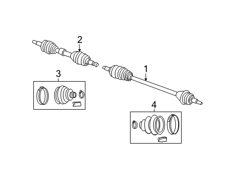 2005 Chrysler Pacifica Drive Axles - Front Diagram 1 - Thumbnail