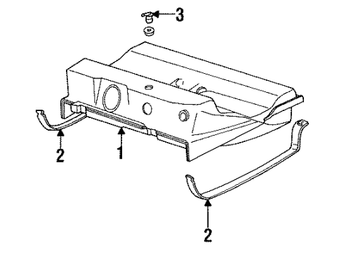 1988 Dodge Dynasty Fuel System Components Diagram