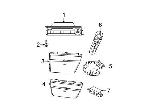 2019 Dodge Grand Caravan Entertainment System Components Diagram