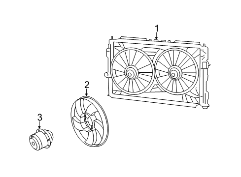 2014 Dodge Avenger Cooling System, Radiator, Water Pump, Cooling Fan Diagram 2 - Thumbnail