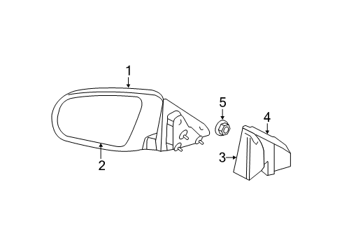 2007 Chrysler Sebring Outside Mirrors Diagram