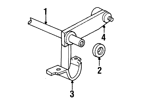 2002 Chrysler Prowler Stabilizer Bar & Components - Front Diagram