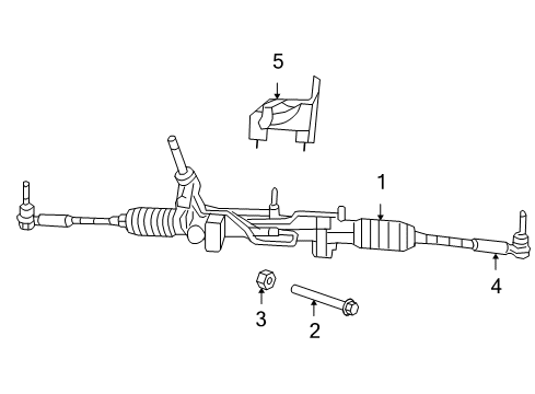 2013 Jeep Compass P/S Pump & Hoses, Steering Gear & Linkage Diagram 2 - Thumbnail