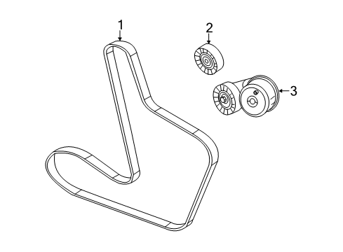 2011 Dodge Avenger Belts & Pulleys Diagram