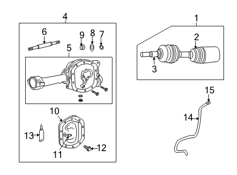 2005 Jeep Liberty Suspension Components, Control Arm, Ride Control, Stabilizer Bar Diagram 2 - Thumbnail