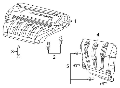 2015 Dodge Dart Engine Appearance Cover Diagram 2 - Thumbnail