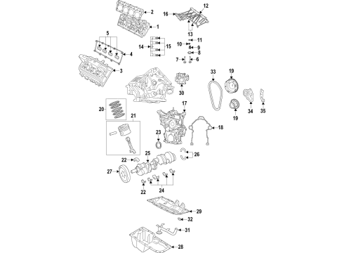 2022 Dodge Charger Engine Parts & Mounts, Timing, Lubrication System Diagram 7 - Thumbnail