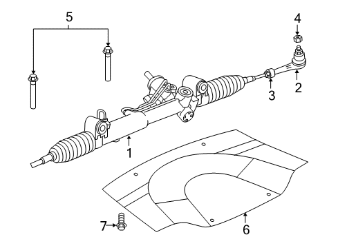 2008 Chrysler 300 P/S Pump & Hoses, Steering Gear & Linkage Diagram 2 - Thumbnail