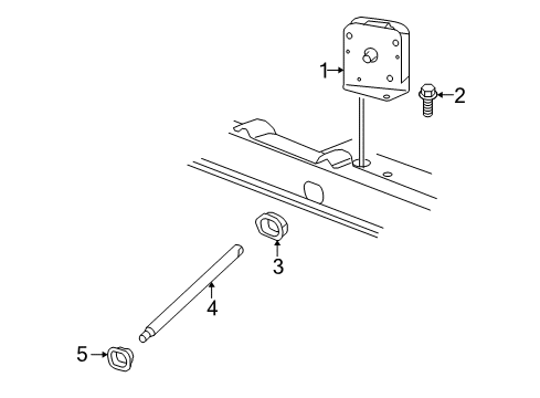 2006 Dodge Ram 1500 Spare Tire Carrier Diagram 1 - Thumbnail