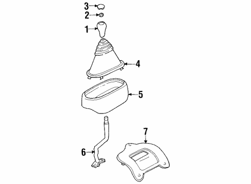 2001 Dodge Ram 2500 Shifter Trim Diagram