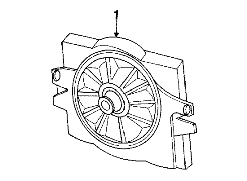 1995 Dodge Caravan Cooling System, Radiator, Water Pump, Cooling Fan Diagram 2 - Thumbnail