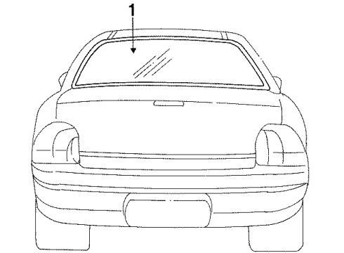 1997 Dodge Neon Back Glass Diagram