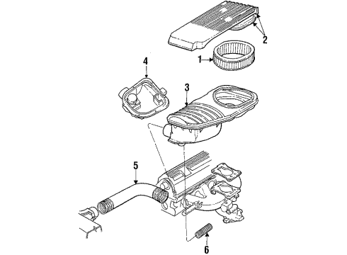 1989 Dodge Dynasty Filters Diagram 1 - Thumbnail