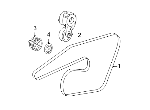 2010 Dodge Charger Belts & Pulleys, Maintenance Diagram 1 - Thumbnail